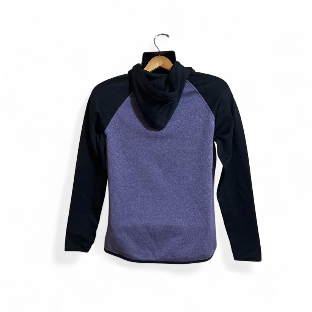 Nike Women's Neck Hoodie | Purple and Black Sweatshirt - Large - Picture 5 of 6